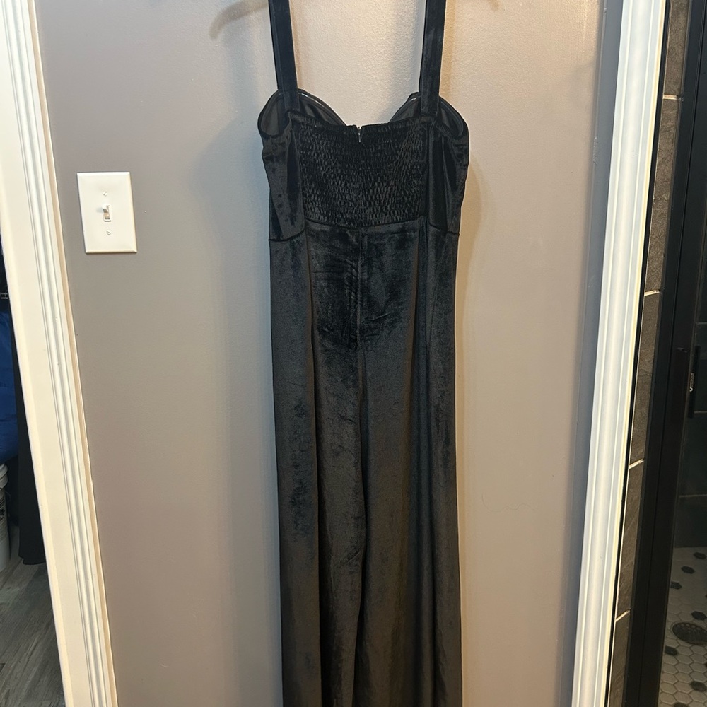 Elegant Black Velvet Jumper